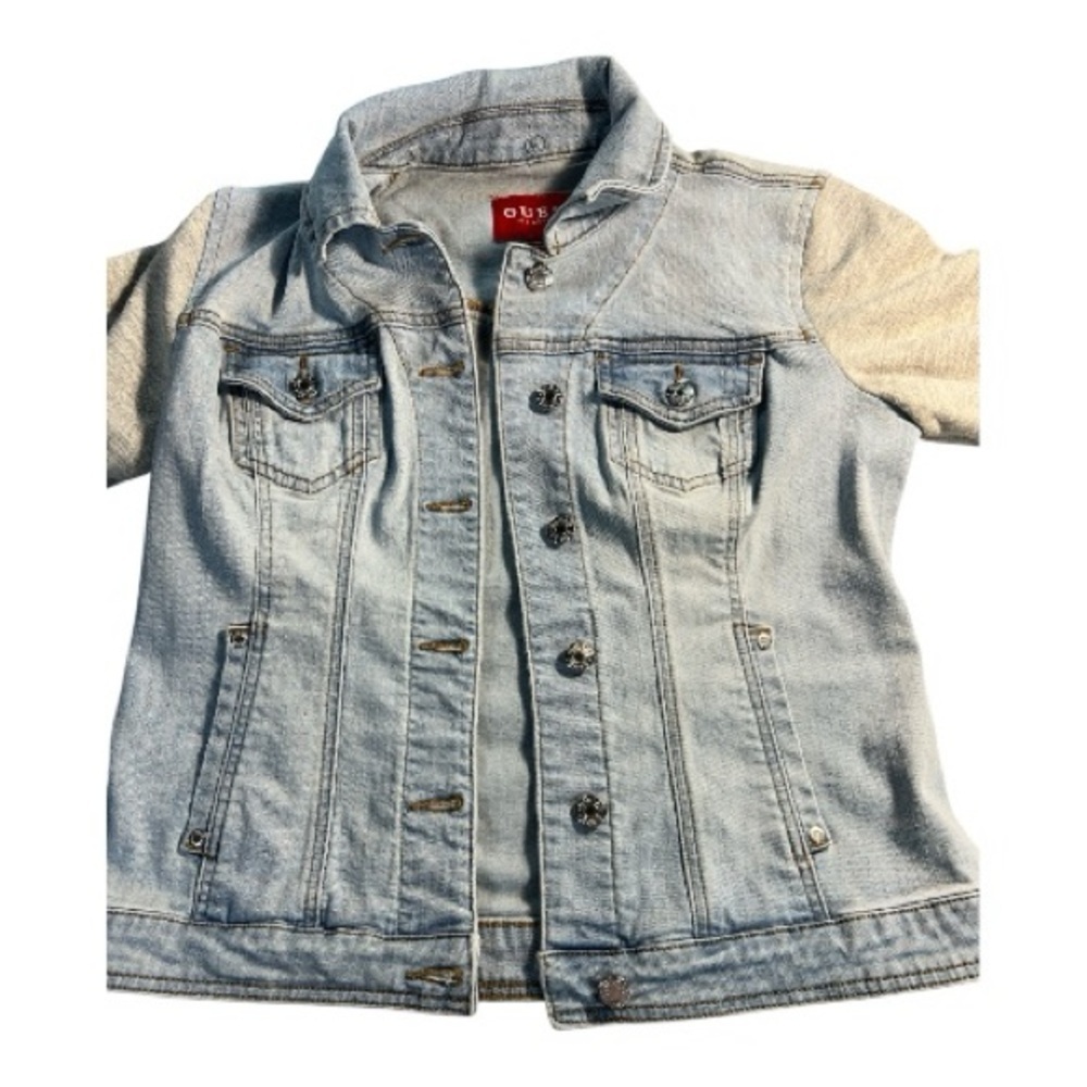Guess Blue Denim & Gray Jacket - Picture 4 of 5